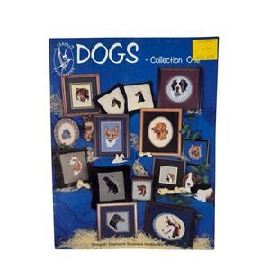 Vintage Dogs Collection 1 Book 1 Cross Stitch Design Pamphlet 1980 Pegasus Publi